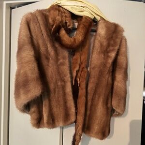 Elegant Brown Fur Jacket